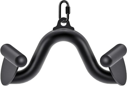 Kipika LAT Pull Down Bars Cable Machine Attachment, Rowing T-bar V-bar Set, Back Strength Training Handle Grips for Cable Machine Rowing Machine, 12" 20" 24" 28" 32" Five Sizes