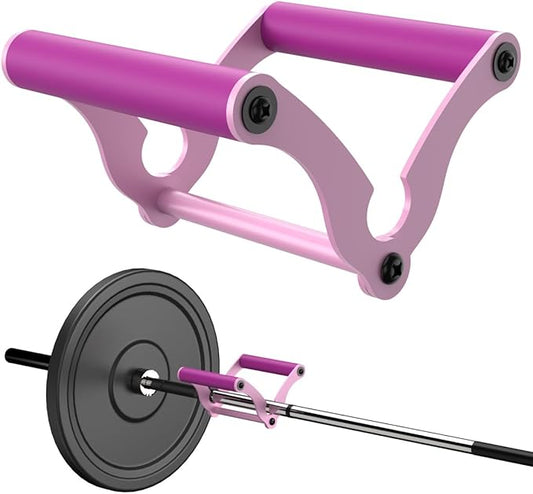V Bar Landmine Handle Attachment for Barbell Bar, Solid Multi-Grip Landmine Handle Attachment with Non-Slip Rubber Handle, Fits Olympic Bars Strength Training Bars
