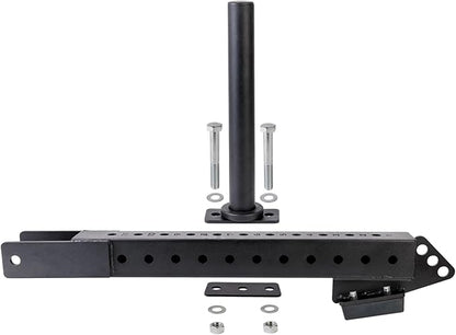 Multi Use Belt Squat Attachment with Lever Arms fits for 3"X 3" Square Tube Power Cages Home Gym Accessory for Strength Training with 330 lbs Capacity (Not included squat belt)