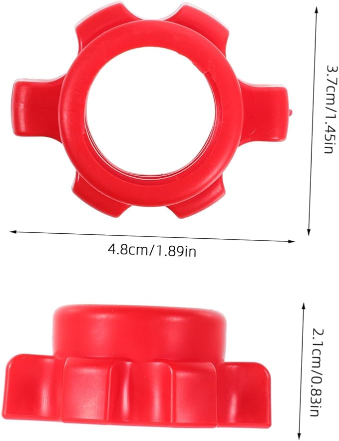 Kisangel 8pcs Dumbbell Screw Nuts Dumbbell Hex Nut Rotate Fastener Clip Spinlock Collars Barbell Nut for Dumbell Gym Machines