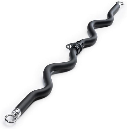 Deluxe Exercise Curl Bar for Lats, Curls and More BBEB-7355 Black 47 inches