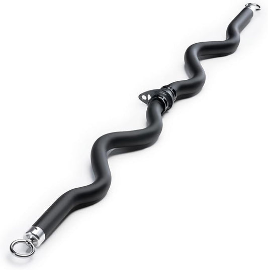 Deluxe Exercise Curl Bar for Lats, Curls and More BBEB-7355 Black 47 inches