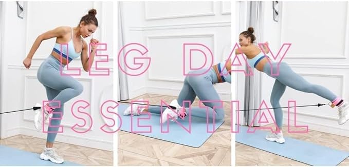 Slim Panda Ankle Strap for Cable Machine,Ankle Cuff for Kickbacks, Booty Hip Abductors,Glute Workouts, Leg Extensions, Curls for Men and Women, Adjustable with Double D-Rings