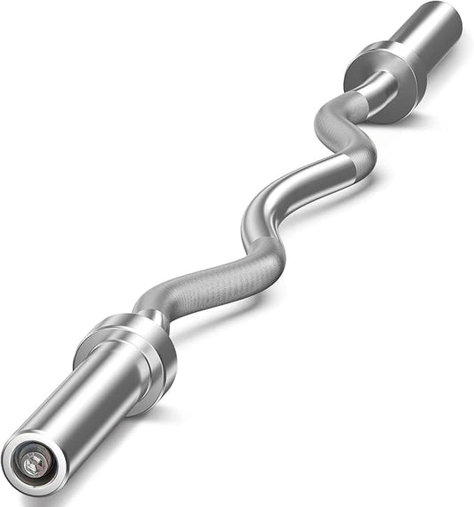 Elevens Olympic Barbell Training Curl Weight Bar 300LBS/330LBS/700LBS /1000LBS/1500LBS Capacity,Chrome