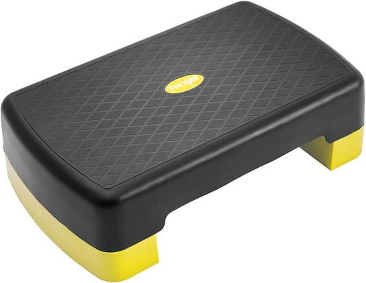 Yes4All 18.9" Aerobic Exercise Step Platform with 2 Risers 3" 5.1" 5.1" for