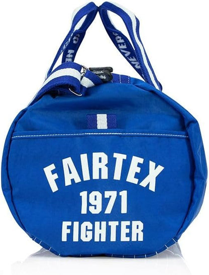 Fairtex BAG9 Retro Style Barrel Bag Thai Boxing Heavy Gym Bag Myay Thai MMA (Blue)