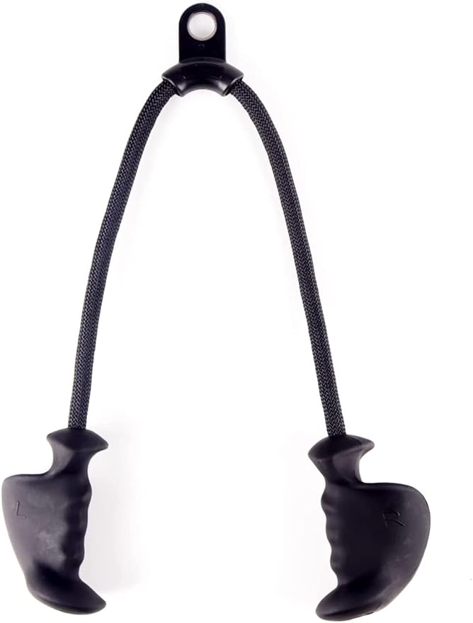 Tricep Rope Cable Attachment Adustable Length (24-54 Inch) ,Ideal Alternative for 27 36 48 Inch Long Tricep Ropes, Greater Range of Motion,Pull Down Rope Extension Straps Cable Crossover Accessories
