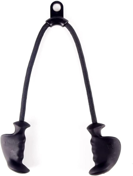 Tricep Rope Cable Attachment Adustable Length (24-54 Inch) ,Ideal Alternative for 27 36 48 Inch Long Tricep Ropes, Greater Range of Motion,Pull Down Rope Extension Straps Cable Crossover Accessories