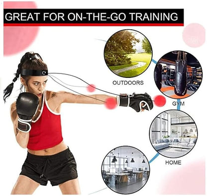 Boxing Equipment,Boxing Reflex Ball Set - Improves Hitting 4Ball)