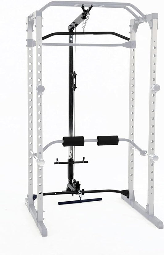Fitness Reality Squat Rack Power Cage with Optional LAT Pulldown, Cable Crossover