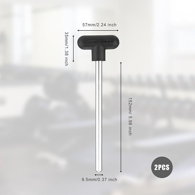 Weight Stack Pin, 2pcs Gym Pins for Weights Loading Pin for Weight Stack Machine Weight Selector Pin for Home Gym Exercise Machine Accessories