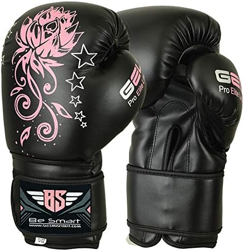 Be Smart Kids Boxing Gloves 4-12 Years 4oz 6oz Training Gloves for Children Sparring Youth Boxing Gloves Junior Training Mitts Punch PU Leather MMA Muay Thai Kick Boxing
