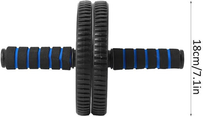 Blue Dual Roller Abdominal Exerciser - 18cm Diameter