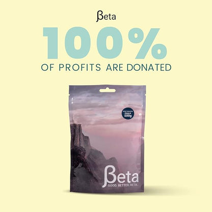Beta Rock Climbing Chalk Premium, Heat Treated Loose Powdered Rock Climbing Chalk Made with 100% Magnesium Carbonate. 100% of Profits Donated. The Strongest Grip Possible. (Chalk Powder, Hand Chalk)