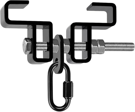 SELEWARE Heavy Duty Steel Beam Clamp, Heavy Bag Mount, Punching Bag Hanger Heavy Duty Holder for Boxing, Muay Thai and MMA Training (with Carabiner)