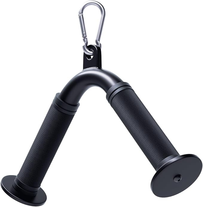 Tricep Press Down V Bar, Cable Machine Attachment Home Gym LAT Pulldown Attachments