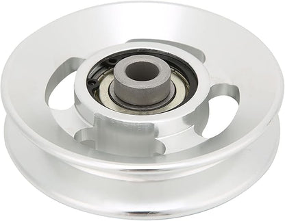 Cable Pulley Aluminum Pulley Wheel Gym Pulley Wheel Bearing Pulley Wheel Gym Accessory Home Gym Attachments 90mm Pulley Wheel Replacement for Gym Equipment