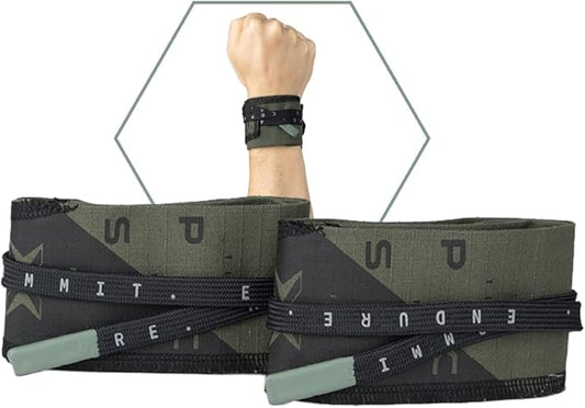 PICSIL Adjustable Wrist Support, Premium Fabric Weightlifting and Yoga Sweat Bands for Gym, for Women and Men, 1 Pair