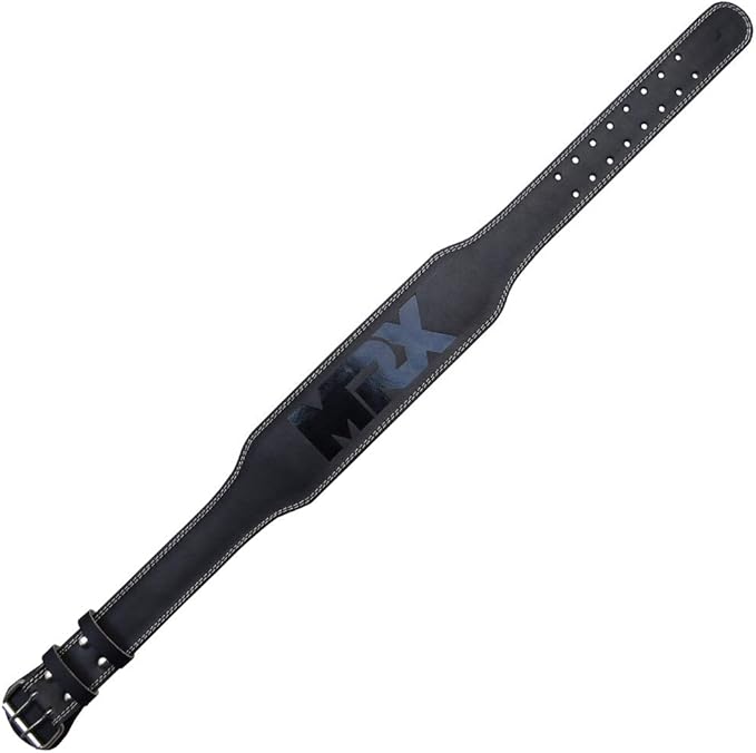MRX Weight Lifting Belt Genuine Leather - 4 8mm Thick