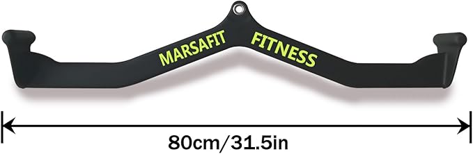 Home Gym Fitness Rowing T-bar V-bar Pulley Cable Machine Attachments, Bicep Curl Tricep Lat pulldown Bar Back Strength Training Handle Grips Lat Pull Down Bar Press Down Exercises