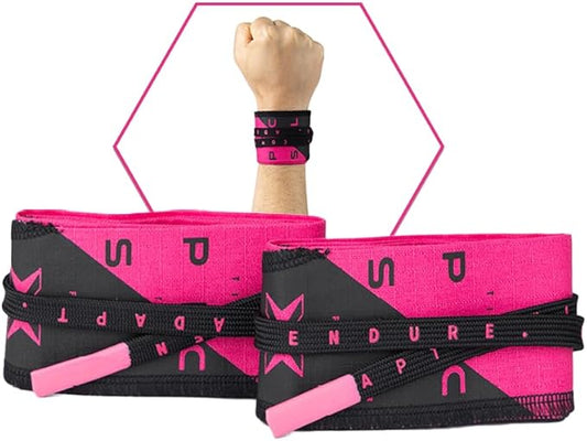 PICSIL Adjustable Wrist Support, Premium Fabric Weightlifting and Yoga Sweat Bands for Gym, for Women and Men, 1 Pair