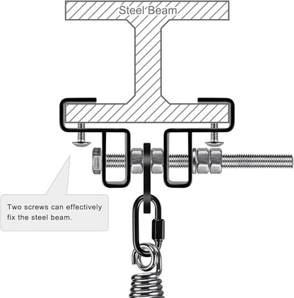 BeneLabel Punching Bag Hanger, Heavy Bag Mount, Boxing Bag Kit, Holder, Wall Mount, Accessories for Beam, 400KG Capacity