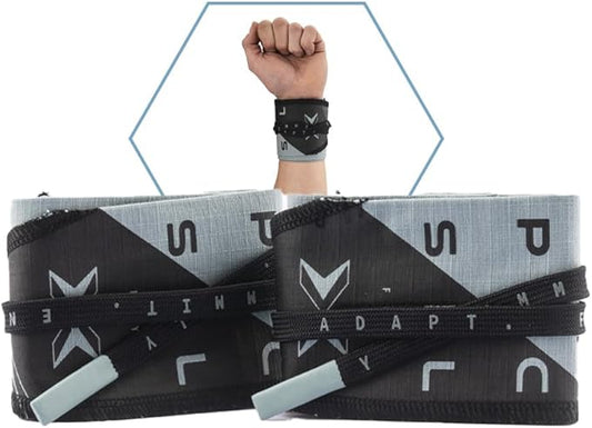PICSIL Adjustable Wrist Support, Premium Fabric Weightlifting and Yoga Sweat Bands for Gym, for Women and Men, 1 Pair