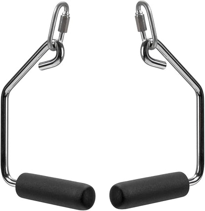 Open Ended Chrome Grip Handles Replacement for Total Gym Home Workout Machines 2000, 2200, 2500, 3000, 3000XL, XL, XLS - Gym Accessories Handles Compatible with Supra, Electra, FIT Models - 1 Pair