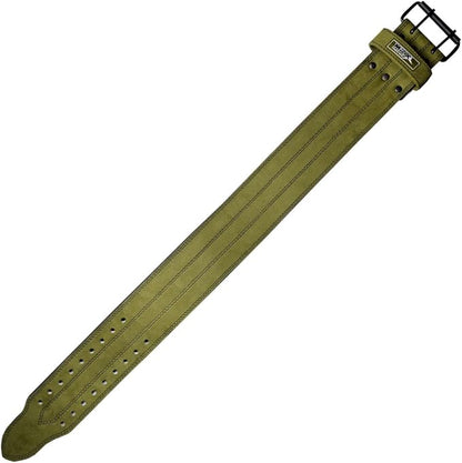 MRX Powerlifting Leather Belt 4" Wide 10mm Thickness 2 Prong