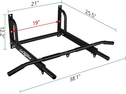 Wall Mounted Pull Up/Chin Up Bar with Bearing 440 Lbs