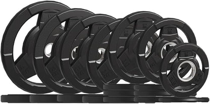 Weight Plate 2-Inch Rubber Coated Olympic Grip Plate 2.5/5/10/15/25/35/45 LB