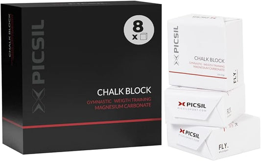 PICSIL Chalk Block - Magnesium in Block or Dust for Gymnastics, Climbing, Weightlifting, Dance Bar, Crosstraining. Make The Best Grip in All Your Activities