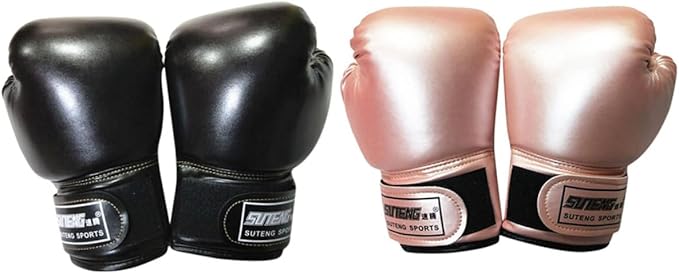 Garneck Kids Boxing Gloves Training Gloves Training Mitts Junior Punch PU Leather Sponge Filled for Toddler and Youth Red
