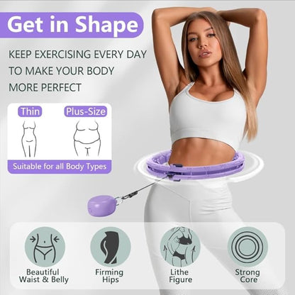 U1-28/30 Knots, Magnetic Lock Smart Weighted Hula Hoop
