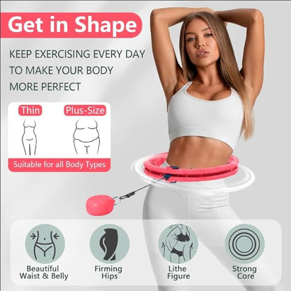 U1-28/30 Knots, Magnetic Lock Smart Weighted Hula Hoop