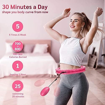 Smart Weighted Hula Hoop 3-in-1 Quick 24 Detachable (33"-46")