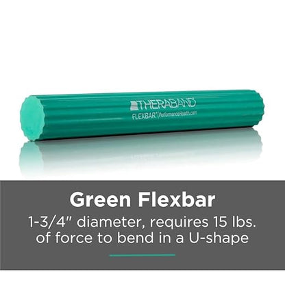 THERABAND FlexBar, Tennis Elbow Therapy Bar, Relieve Tendonitis