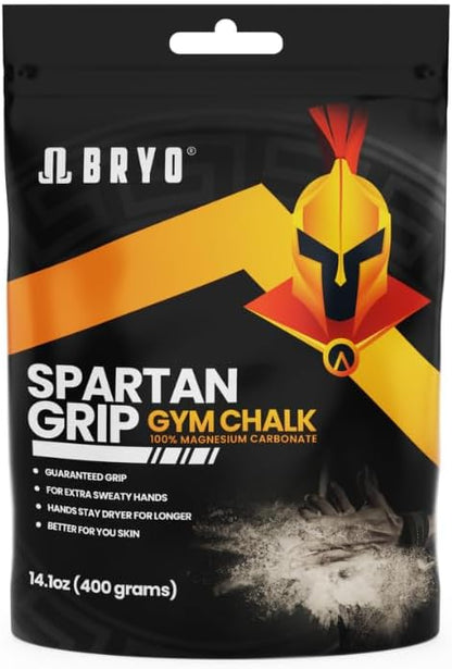 Spartan Grip Loose Chalk Bag Refill - 14.1oz - Premium Sports Chalk for Enhanced Grip - Ideal for Weightlifting, Climbing, Gymnastics, and More