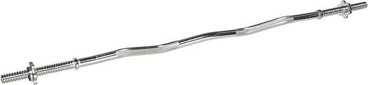 Signature Fitness Standard Olympic Super Curl Barbell Curl 48 inch