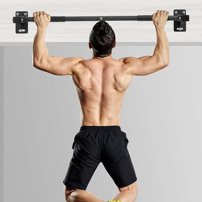 Doorway Pull up Bar Heavy Duty Wall Mount Chin Up Bars, Joist/Beam Pull Up Bar With Wood Mount and Wall Mount Screws