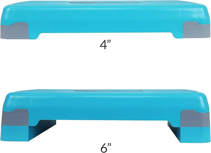 Signature Fitness Adjustable Workout Aerobic Stepper Step Platform Trainer 27-Inch, Multiple