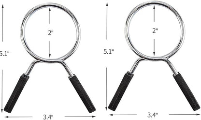 Barbell Clips Olympic Barbell Clamps Collars 2 Inches