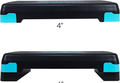 Signature Fitness Adjustable Workout Aerobic Stepper Step Platform Trainer 27-Inch, Multiple