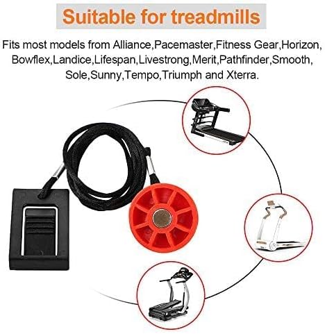 GCQ Treadmill Magnet Safety Key for NordicTrack, Proform, Image, Weslo, Reebok, Epic, Golds Gym, Freemotion, and Healthrider Treadmills