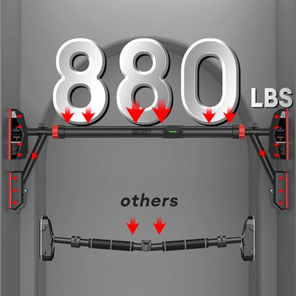 ONETWOFIT Pull Up Bar For Doorway 880lbs For