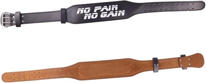 Weight Lifting Belt for Fitness Gym-Adjustable Pu Leather
