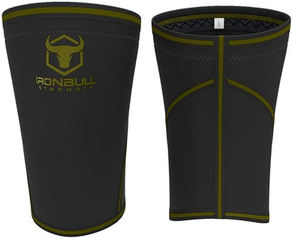 Iron Bull Strength 7mm Knee Sleeves (Pair) for Weightlifting & Powerlifting (USPA, IPL, IWF & USAW Approved) | High-Performance Knee Compression Support For Squats, Weight Lifting - Men and Women