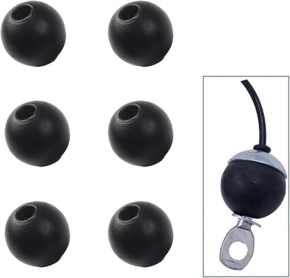 6 Pack Fitness Pulley Cable Ball Stopper Attachment Replacement Stop Balls Joint Parts for Gym Pulley Machine Equipment Wire Rope Exercise Components Repair