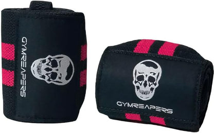 Gymreapers Weightlifting Wrist Wraps (IPF Approved) 18" Professional Quality Wrist Support with Heavy Duty Thumb Loop - Best Wrap for Powerlifting Competition, Strength Training, Bodybuilding