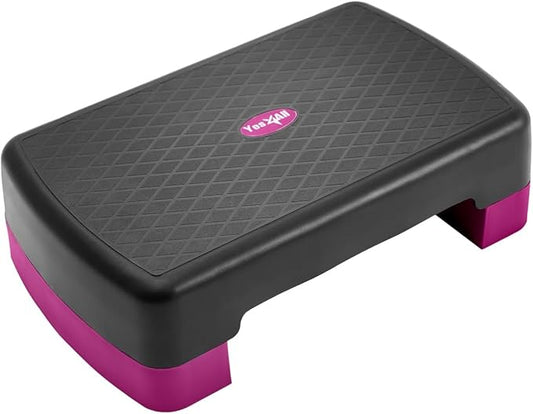 Yes4All 18.9" Aerobic Exercise Step Platform with 2 Risers 3" 5.1" 5.1" for